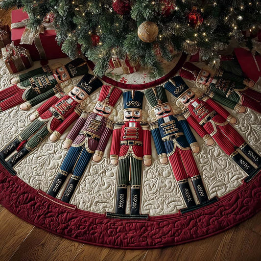 Classic Nutcracker Christmas Quilted Tree Skirt NCU0QQ147