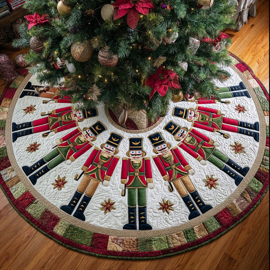 Classic Nutcracker Parade Christmas Quilted Tree Skirt NCU0DH398