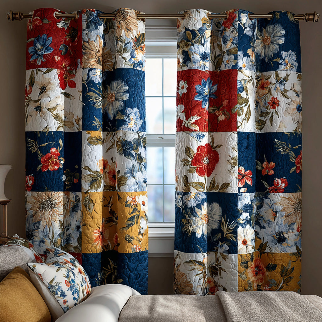 Classic Patchwork Quilted Curtains NCU0DH704