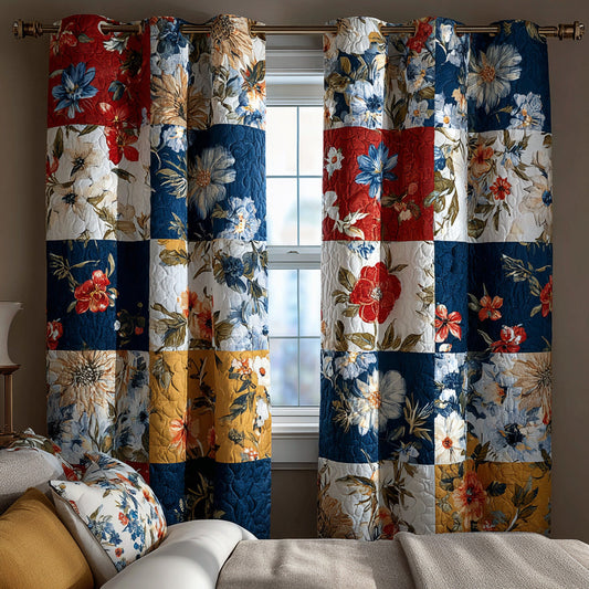 Classic Patchwork Quilted Curtains NCU0DH704
