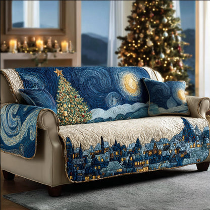 Classic Starry Night Quilted Sofa Cover NCU0DH451