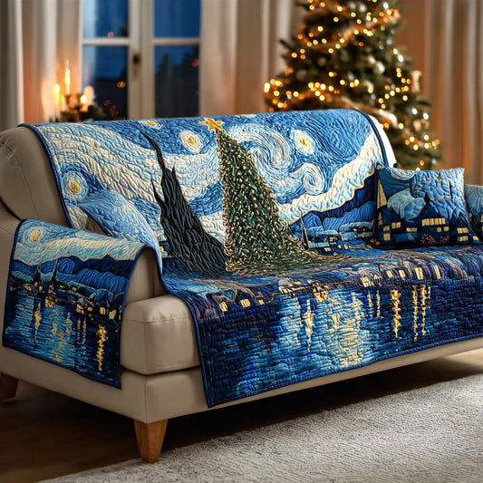 Classic Starry Night Quilted Sofa Cover NCU0DH452