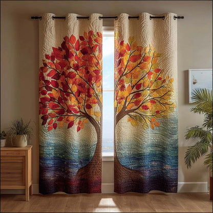 Coastal Paradise Quilted Curtains NCU0QQ164
