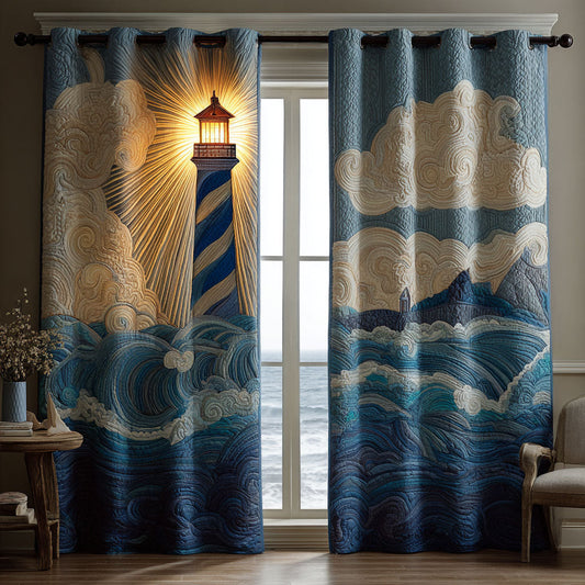 Coastal Sentinel Quilted Curtains NCU0TN218