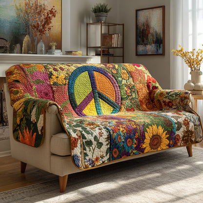 Cosmic Garden Quilted Sofa Cover NCU0DH681