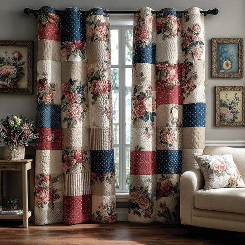 Cottage Patchwork Quilted Curtains NCU0DH697