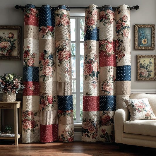 Cottage Patchwork Quilted Curtains NCU0DH697