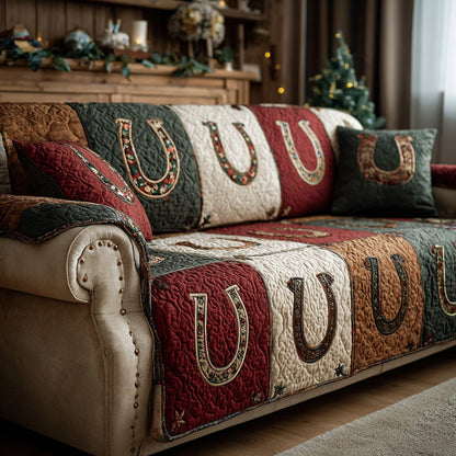 Cowboy Charm Quilted Sofa Cover NCU0DH549