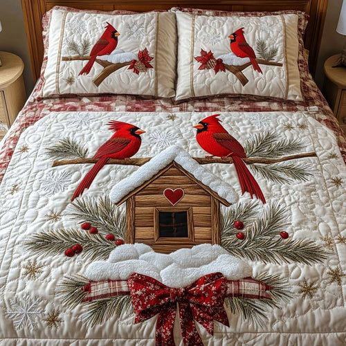 Cozy Cabin 3-Piece Quilted Bedding Set NCU0NT2130