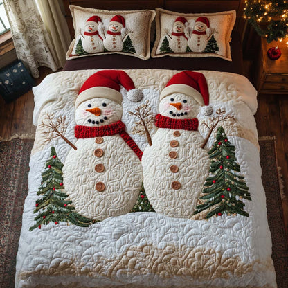 Cozy Christmas 3-Piece Quilted Bedding Set NCU0TN49