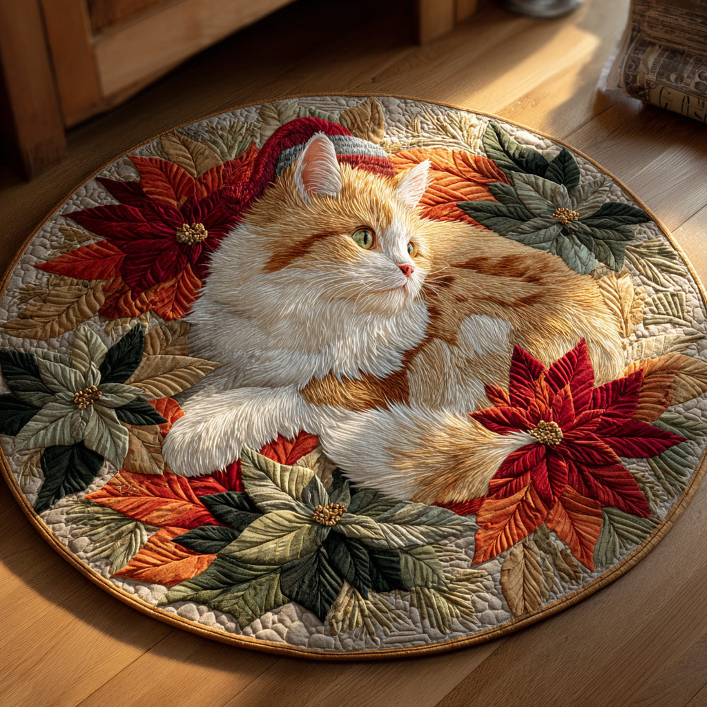 Cozy Light Whispe Quilted Round Mat NCU0DH364