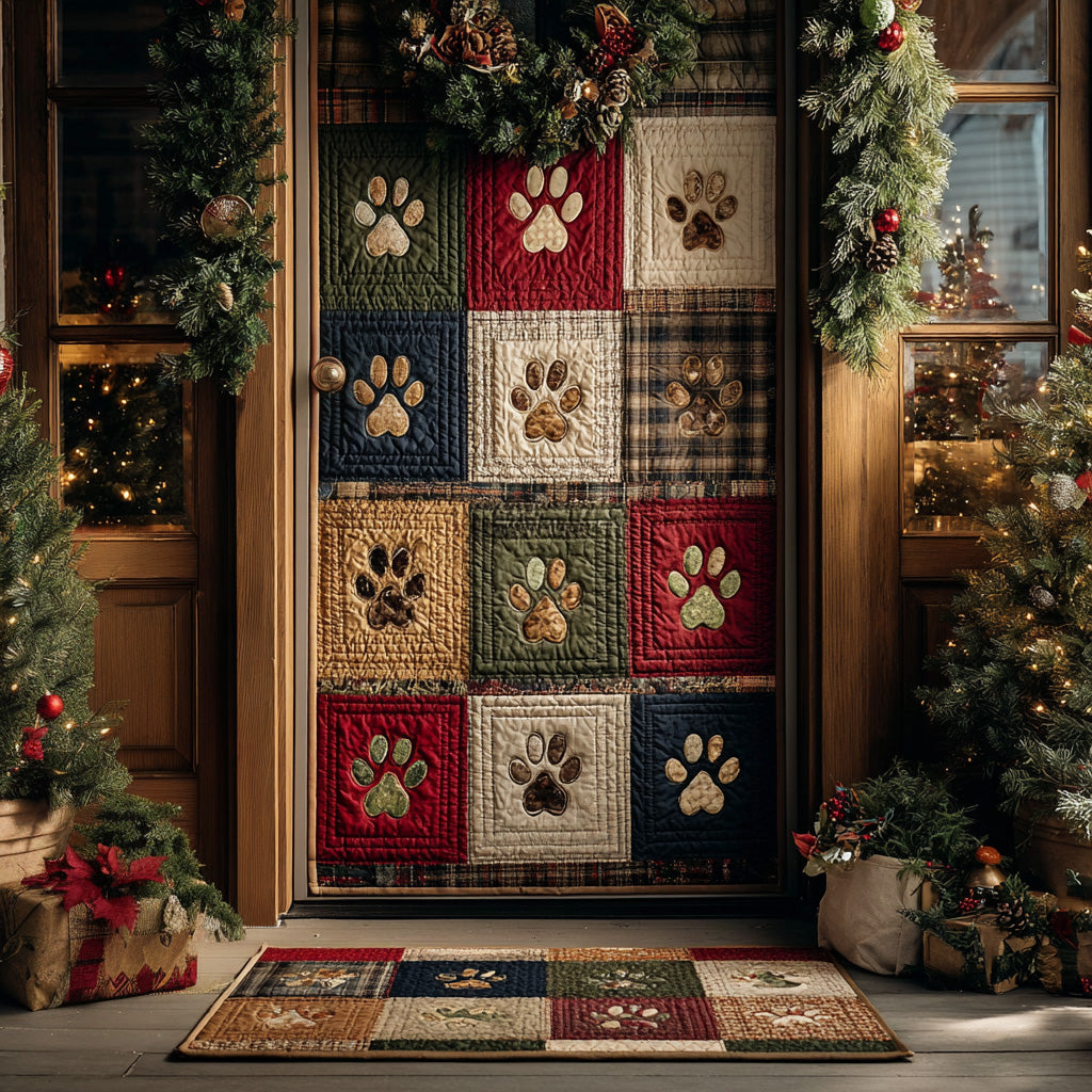 Cozy Paw Quilted Door Cover NCU0DH460