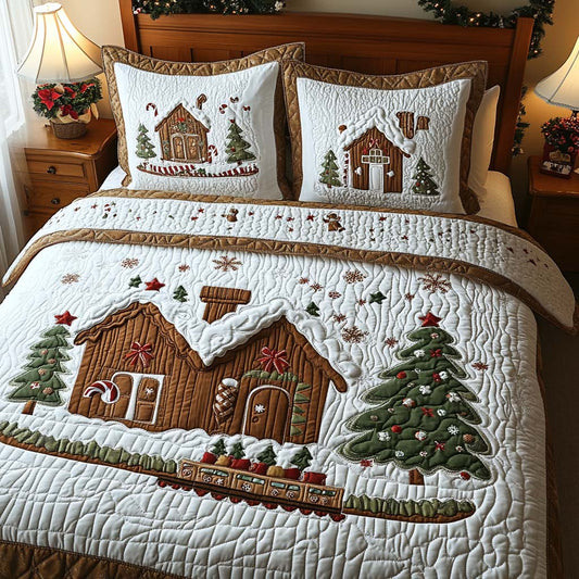 Cozy Winter 3-Piece Quilted Bedding Set NCU0TN31