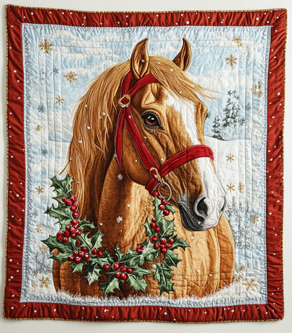 Crimson Bridle Quilted Blanket NCU0DH354