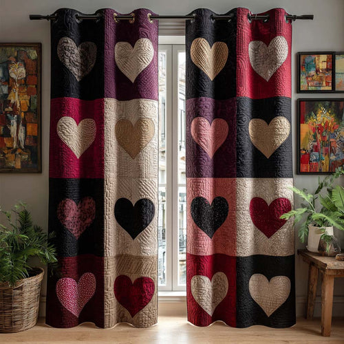 Dark Romance Quilted Curtains NCU0DX027