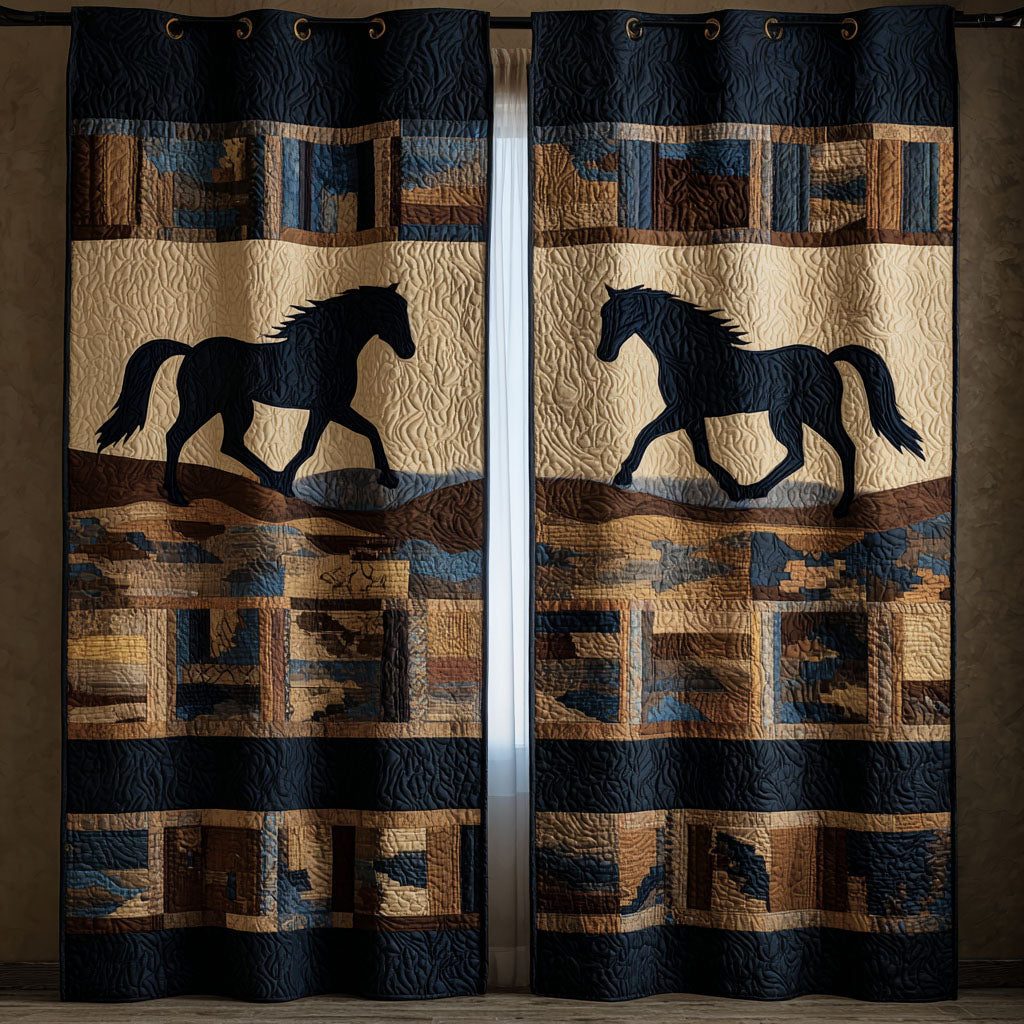 Desert Gallop Quilted Curtains NCU0TN157