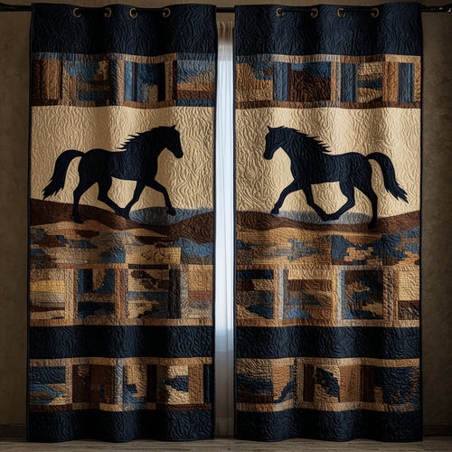 Desert Gallop Quilted Curtains NCU0TN157