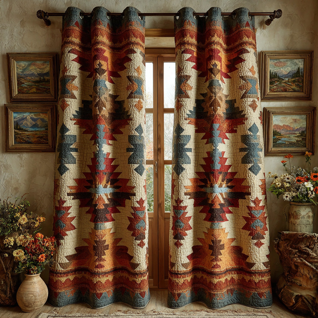 Desert Horizon Quilted Curtains NCU0DH709