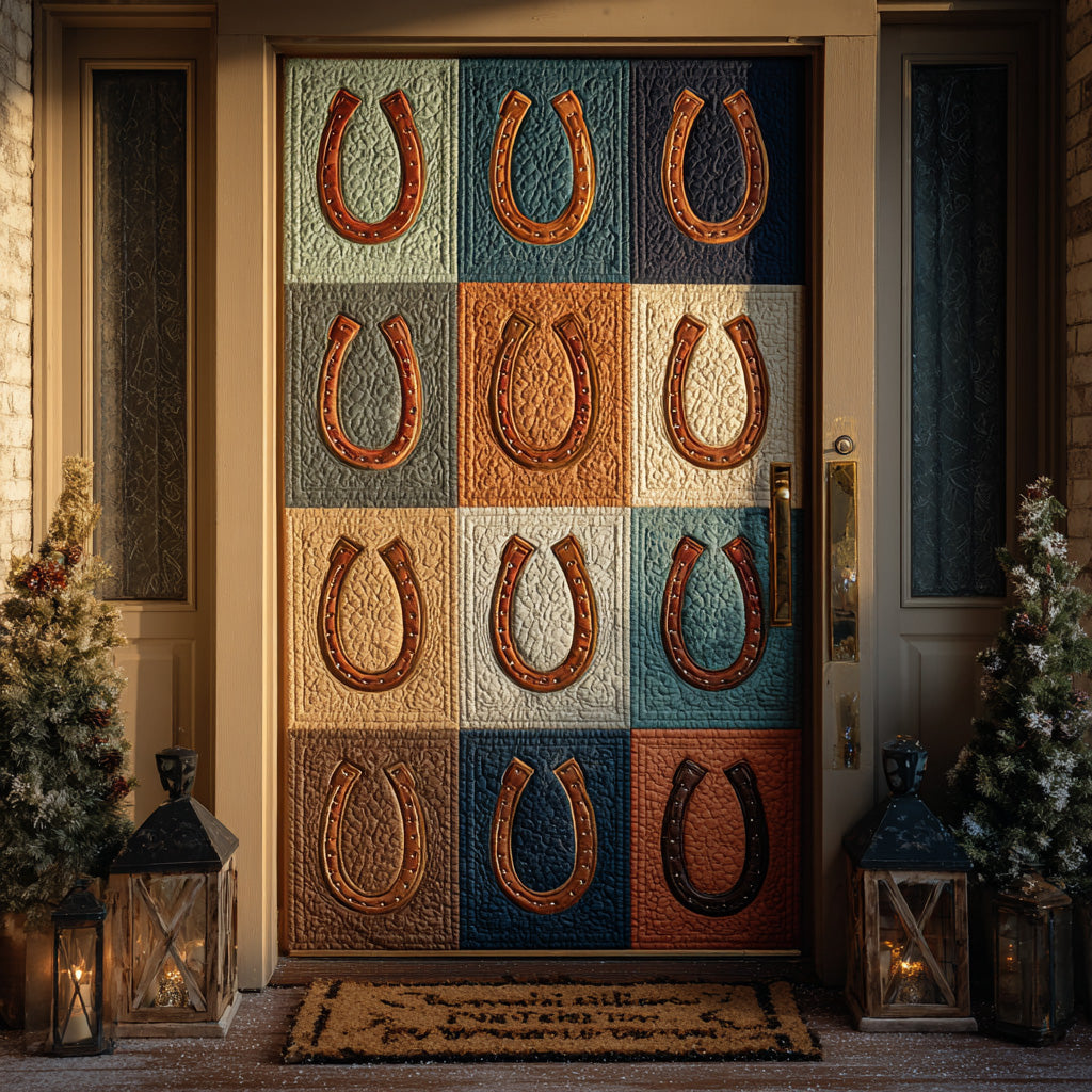 Desert Horseshoe Quilted Door Cover NCU0DH560