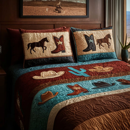 Desert Night Starwork 3-Piece Quilted Bedding Set NCU0TP0076