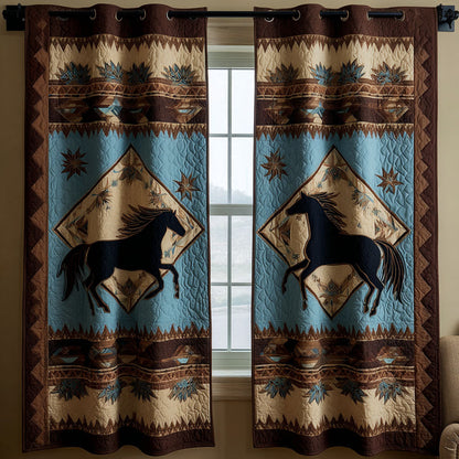 Desert Stallion Quilted Curtains NCU0TN158