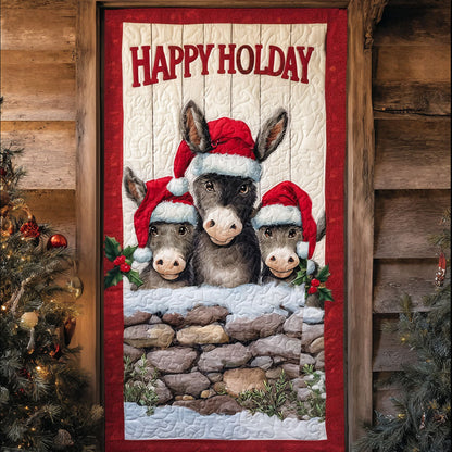 Donkey Christmas Duo Quilted Door Cover NCU0TP0034