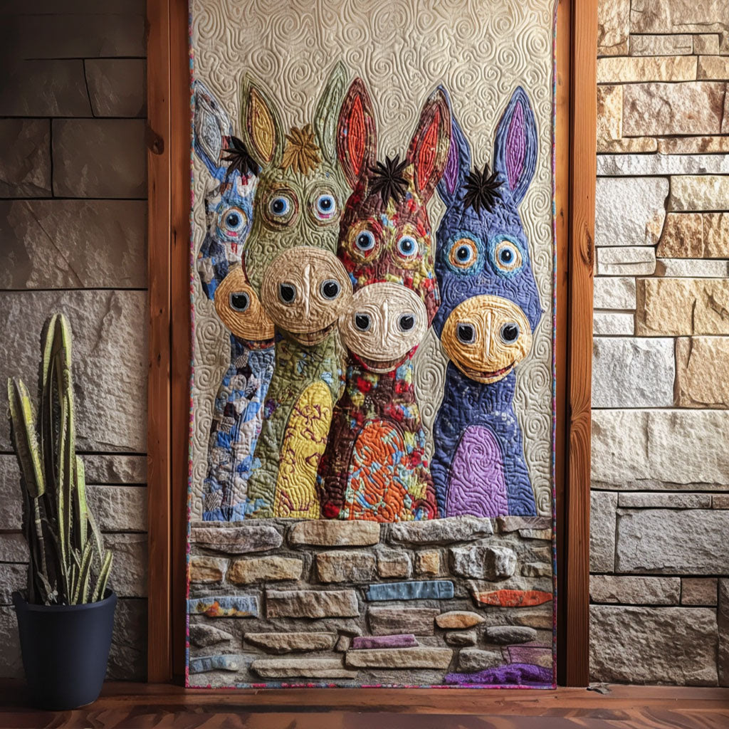 Donkey Friends Quilted Door Cover NCU0TP0035