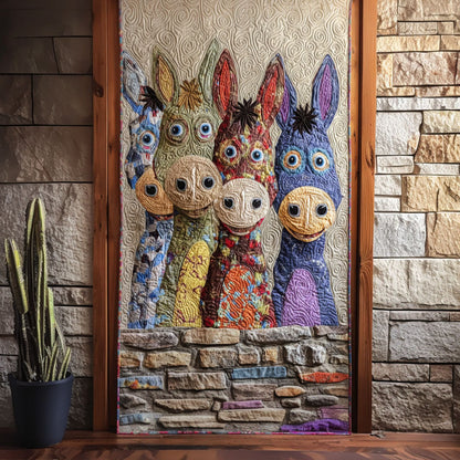 Donkey Friends Quilted Door Cover NCU0TP0035