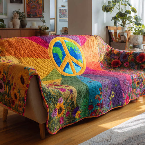 Earth Harmony Quilted Sofa Cover NCU0DH683