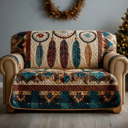 Echo of Feathers Quilted Sofa Cover NCU0DH528