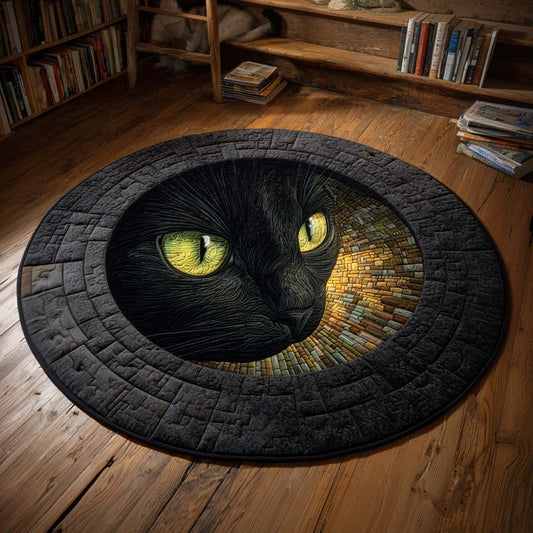 Eclipse Gaze Quilted Round Mat NCU0XD1033