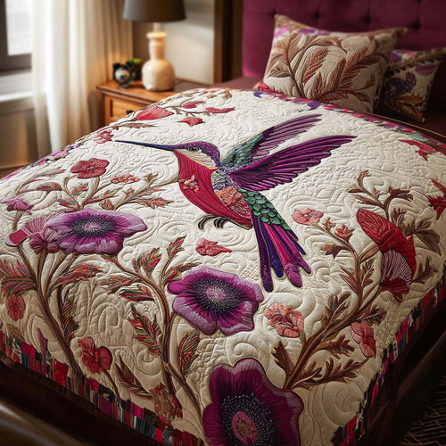 Emerald Zing 3-Piece Quilted Bedding Set NCU0TN71