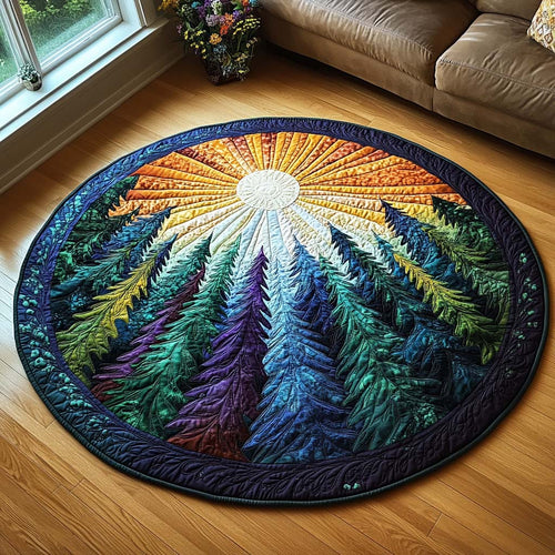 Enchanted Forest Quilted Round Mat NCU0DV5136