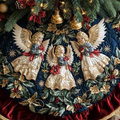 Ethereal Elegance Christmas Quilted Tree Skirt NCU0DV2273