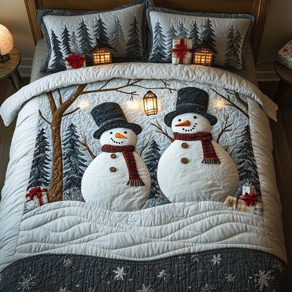 Evergreen Delight 3-Piece Quilted Bedding Set NCU0TN50