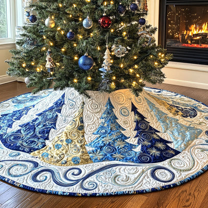 Evergreen Dreams Christmas Quilted Tree Skirt NCU0PT1320