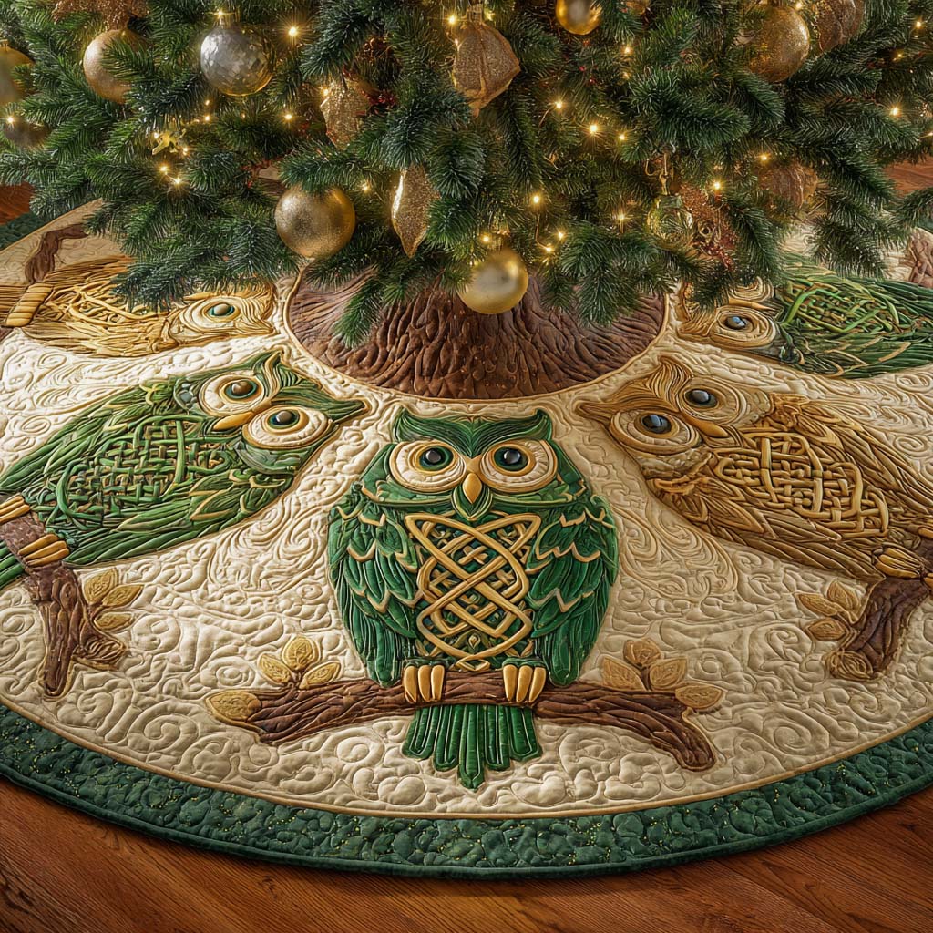 Evergreen Wisdom Quilted Tree Skirt NCU0XD1366