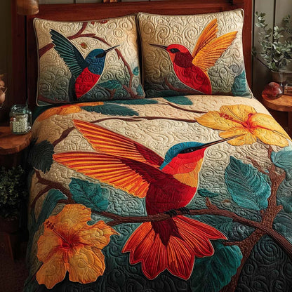 Feather Flash 3-Piece Quilted Bedding Set NCU0TN72