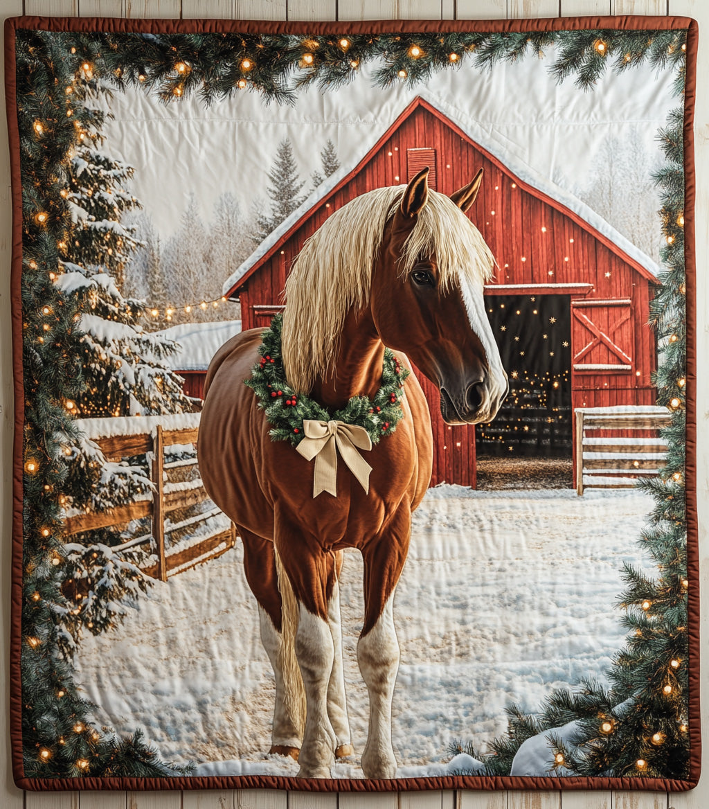 Festive Barn Companion Quilted Blanket NCU0DH347