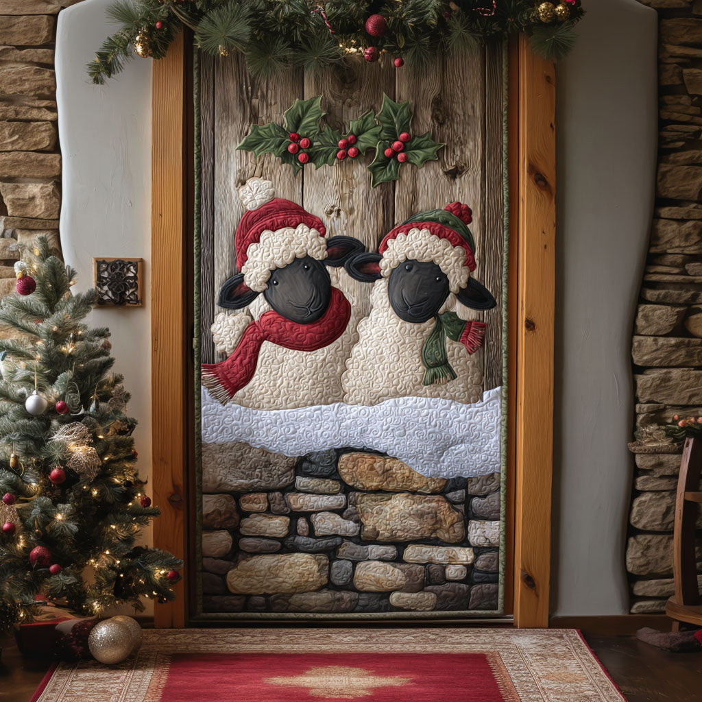 Festive Flock Quilted Door Cover NCU0TP0037