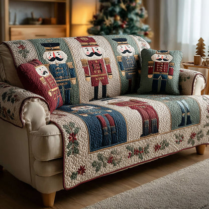 Festive Guard Line Quilted Sofa Cover NCU0DH534