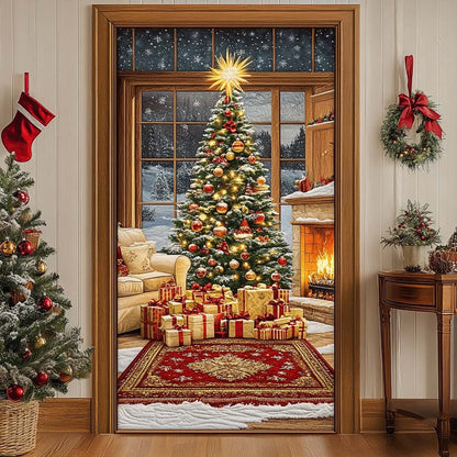 Festive Lights Quilted Door Cover NCU0TN16