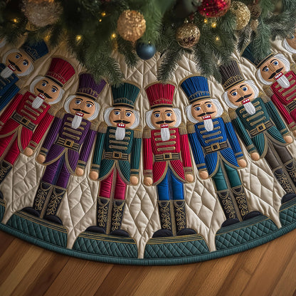 Nutcracker Christmas Quilted Tree Skirt NCU0QM001