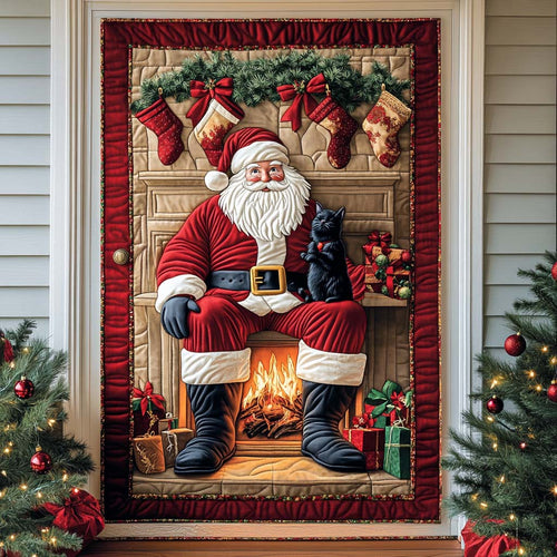 Fireside Santa Quilted Door Cover NCU0QQ106