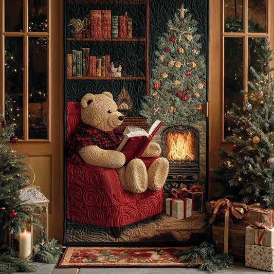 Fireside Tales Quilted Door Cover NCU0DH505