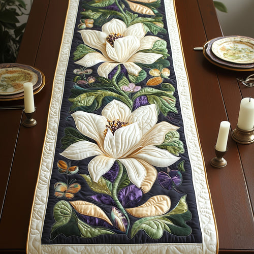 Floral Elegance Quilted Table Runner NCU0VH2464