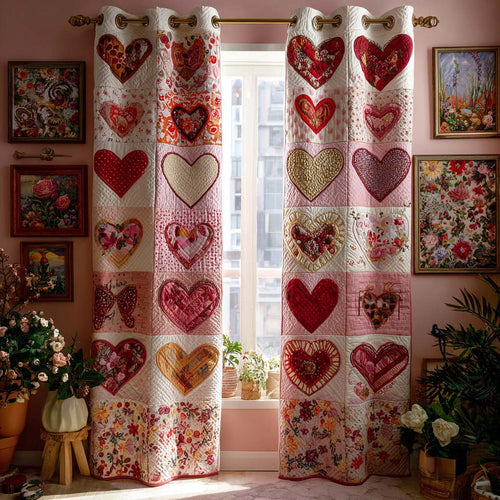 Floral Romance Quilted Curtains NCU0DX034