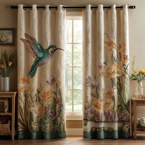 Floral Whisper Quilted Curtains NCU0TN184