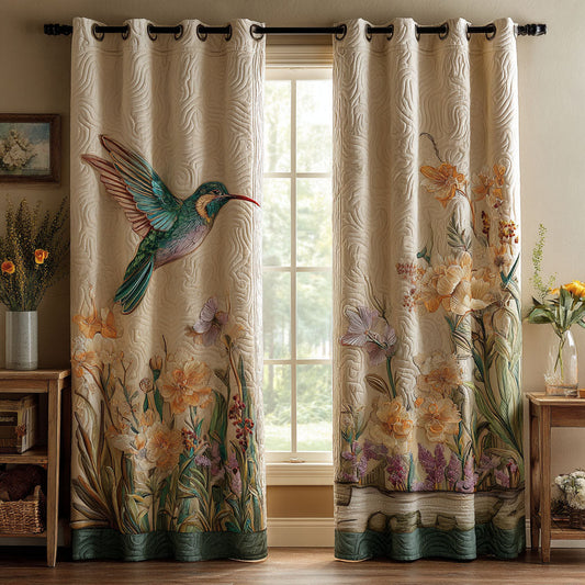Floral Whisper Quilted Curtains NCU0TN184
