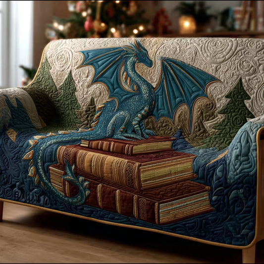 Forest Sky Dragon Quilted Sofa Cover NCU0DH444